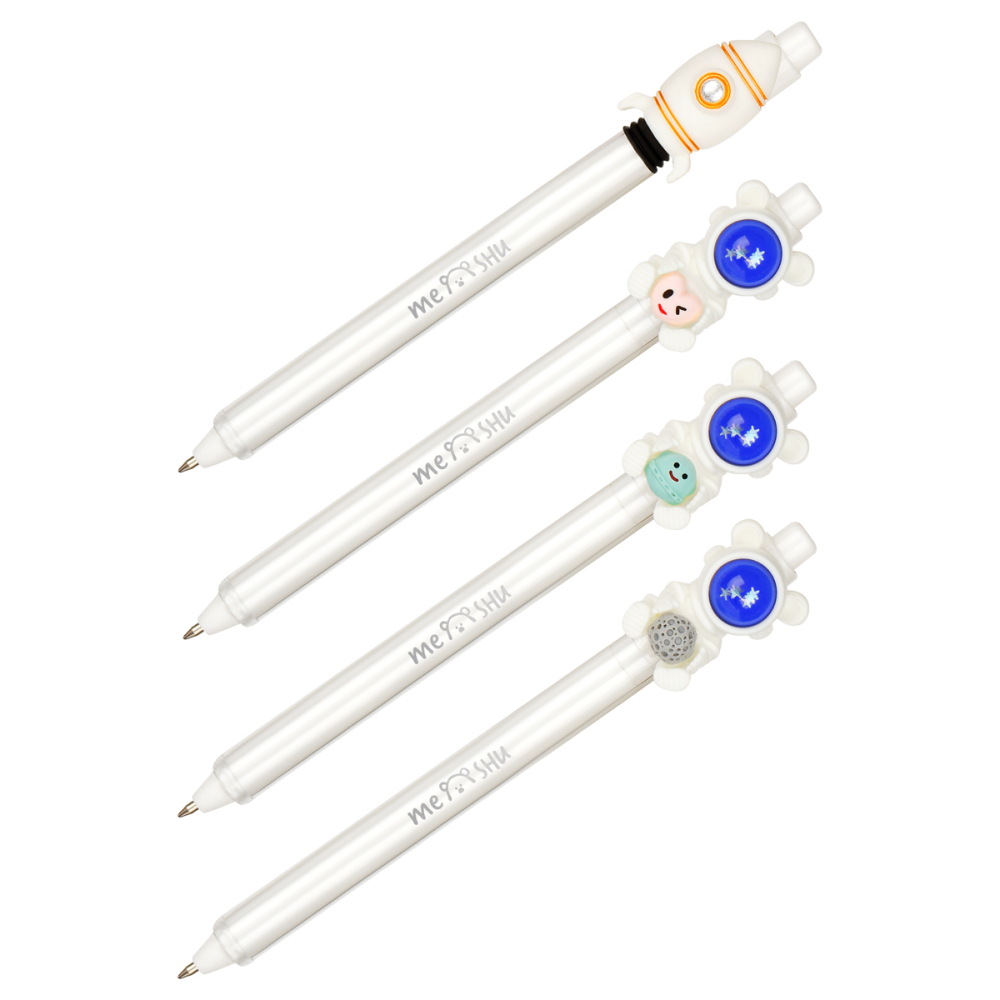 Ручка шариковая автоматическая  "Spaceman", 0,7 мм, ассорти, стерж. синий