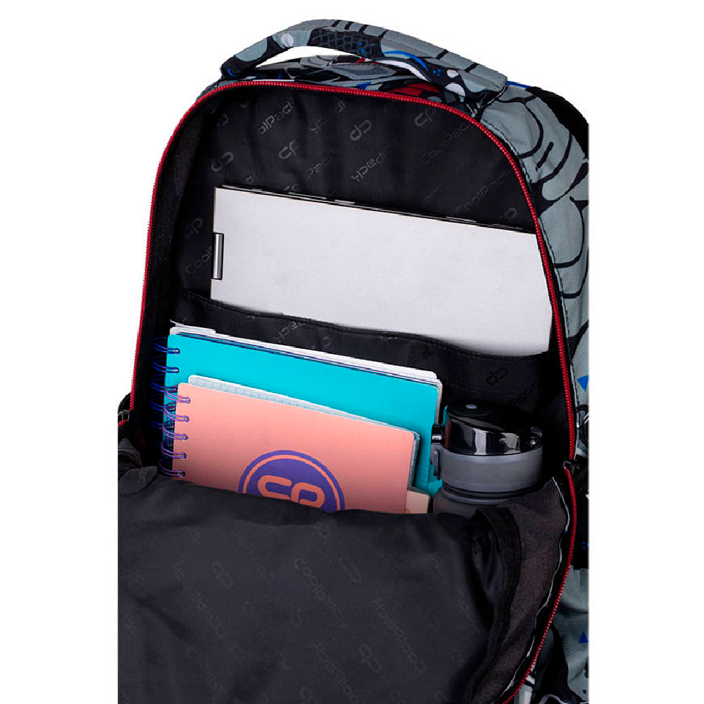 Рюкзак школьный Coolpack "Street art", черный, белый - 5