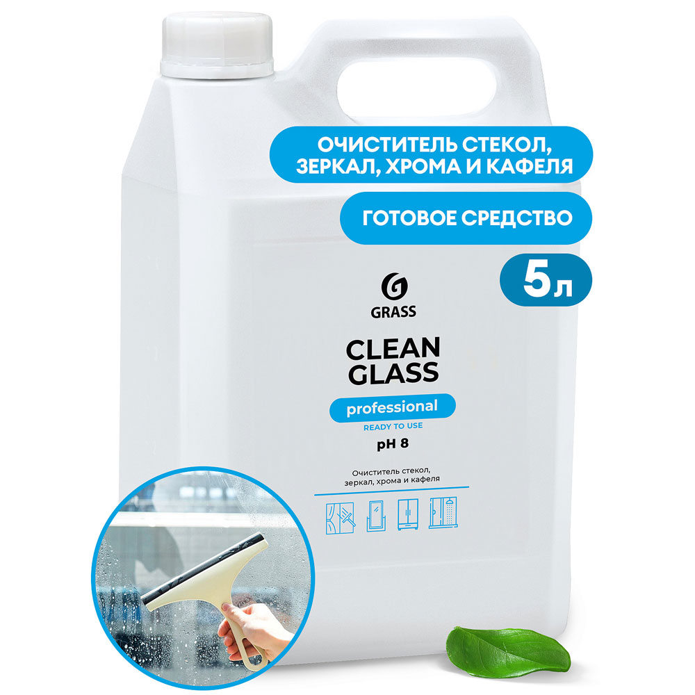 Средство для мытья окон и стекол "CLEAN GLASS Professional", 5 кг