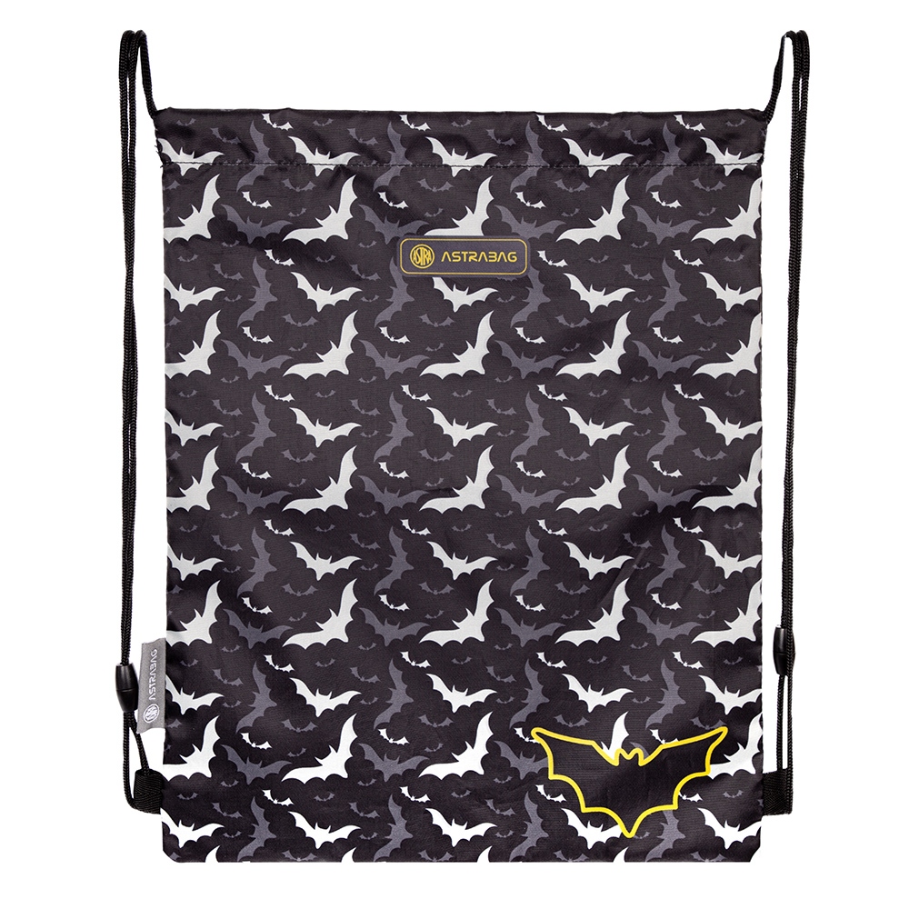 Мешок для обуви "Night bats", 44x33 см, чёрный