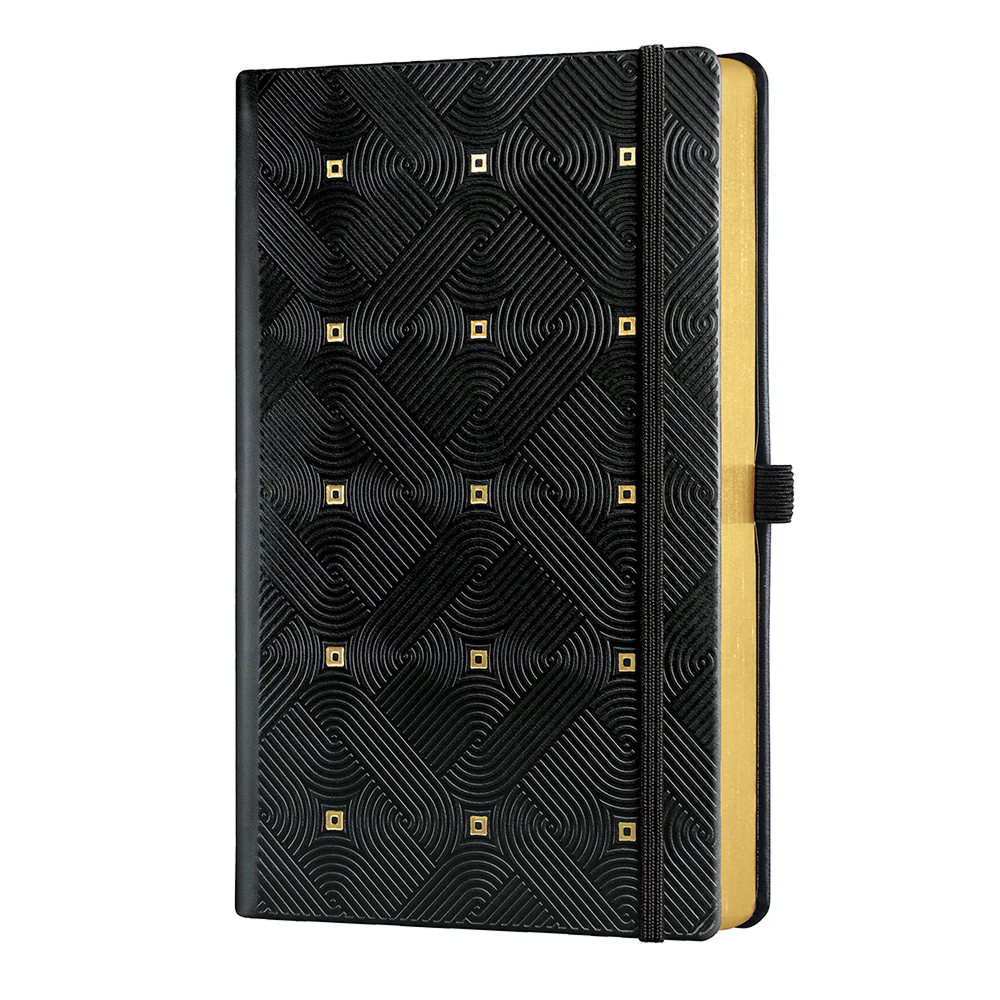 Блокнот Castelli Milano "Maya Gold", А5, 96 листов, линейка, черный, золотой - 2