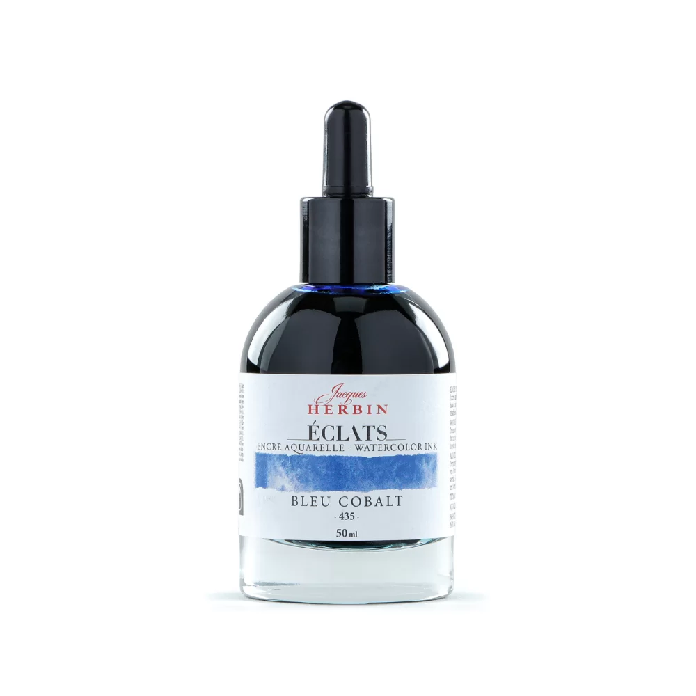 Чернила акварельные "Herbin. Eclats", кобальт синий, 50 мл.