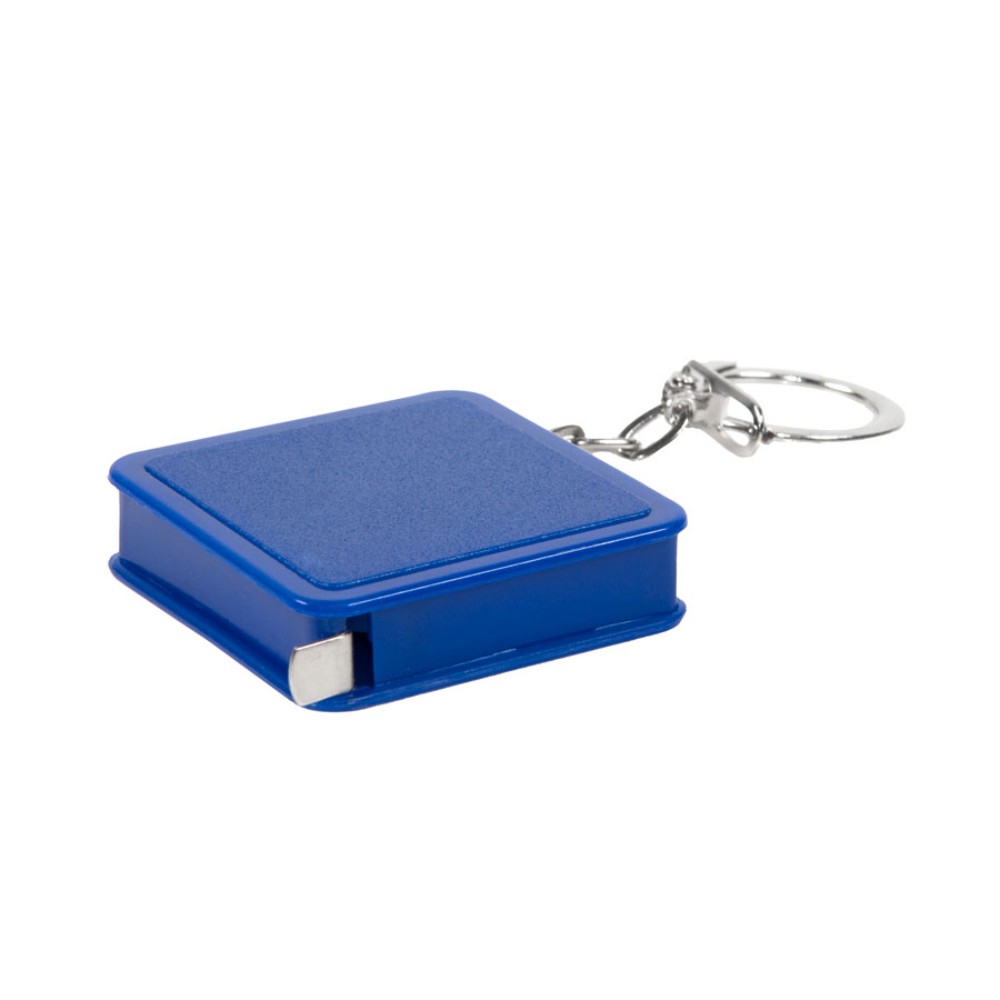 Брелок-рулетка "7305", пластик, металл, 1 м, синий