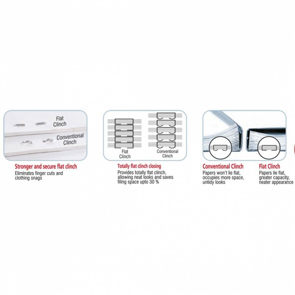 Скобосшиватель "LE-10", №10, 20 листов, темно-синий, на 50% меньше усилий при нажатии - 4