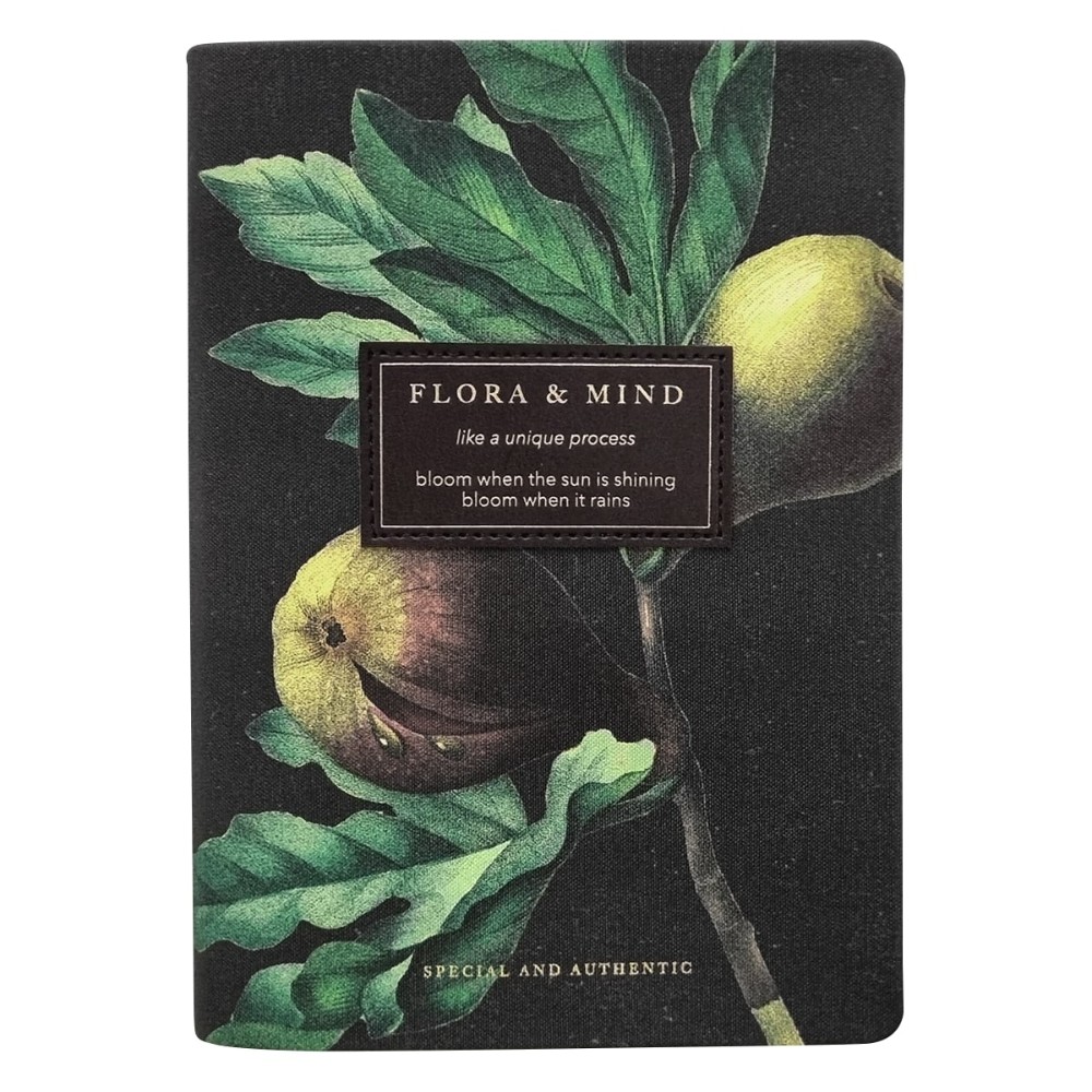 Ежедневник датированный "Flora" 2026, А5, 352 страницы, черный