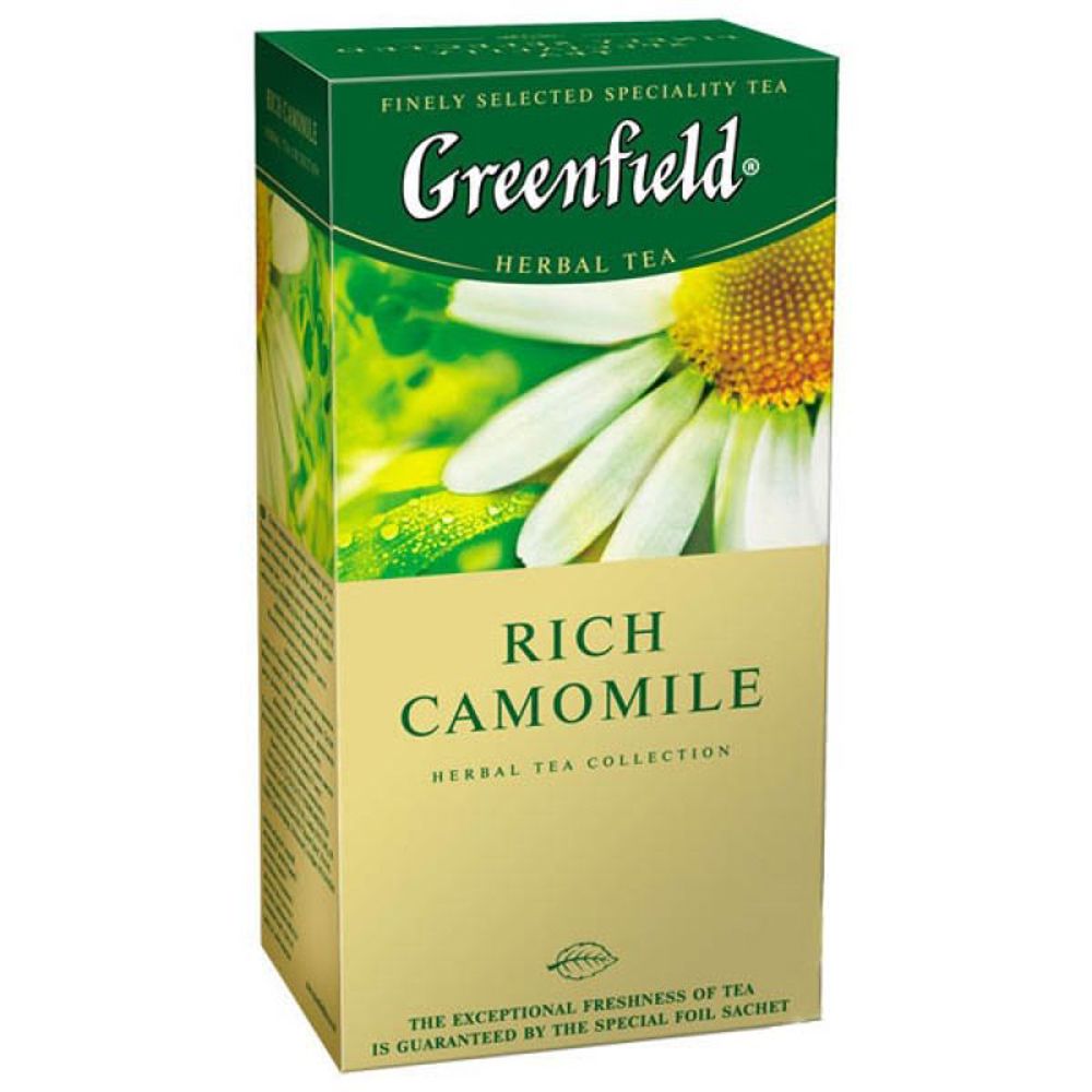 Чай "Greenfield" Rich Camomile, 25 пакетиков x1.5 г, фруктовый/травяной