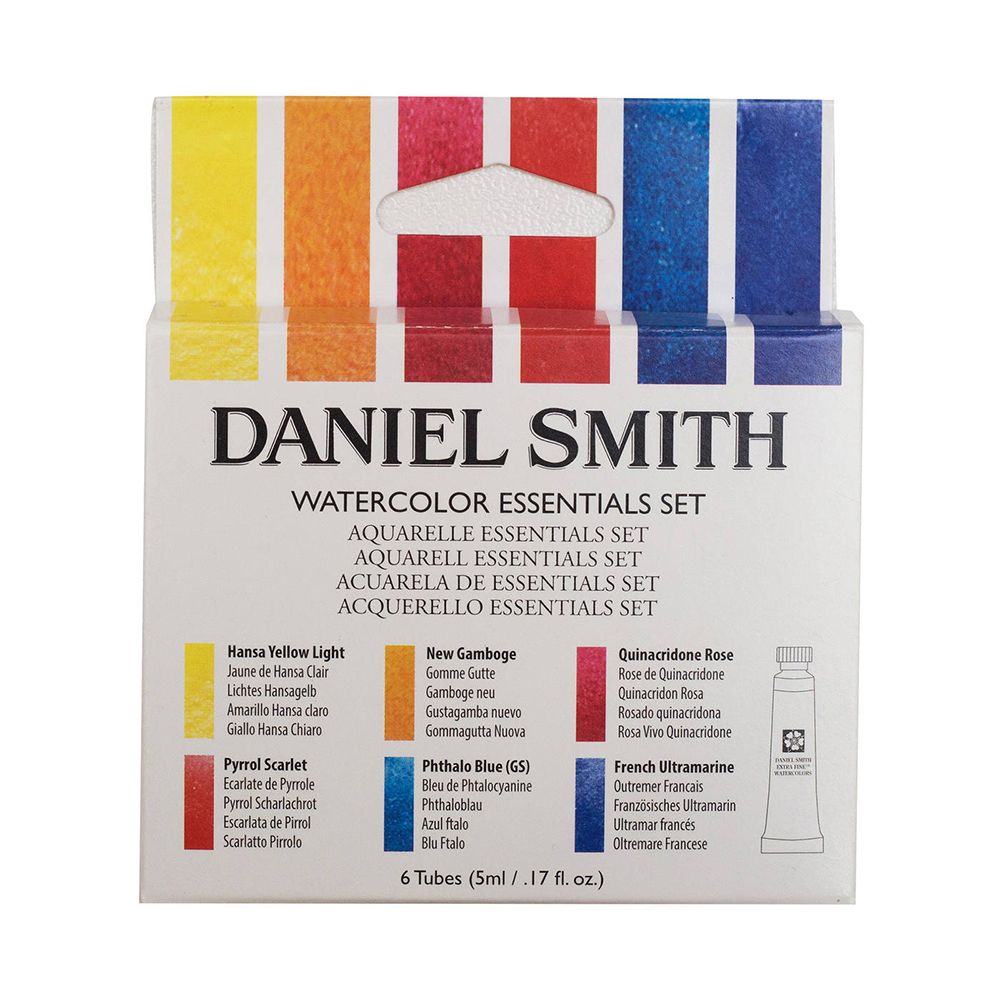 Набор акварели "Daniel Smith" Основные цвета, 6 цветов, тубы - 3