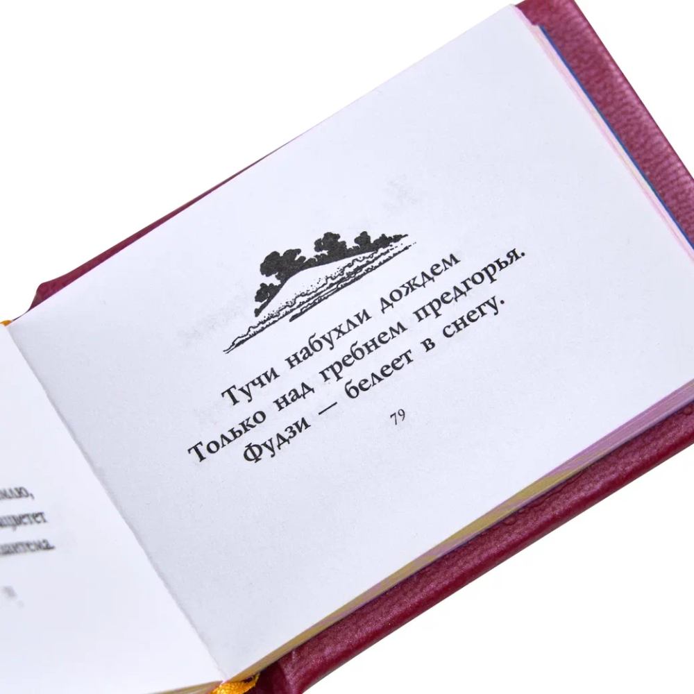 Книга-мини "Трехстишия", Басё, 40х57 мм, ассорти - 9