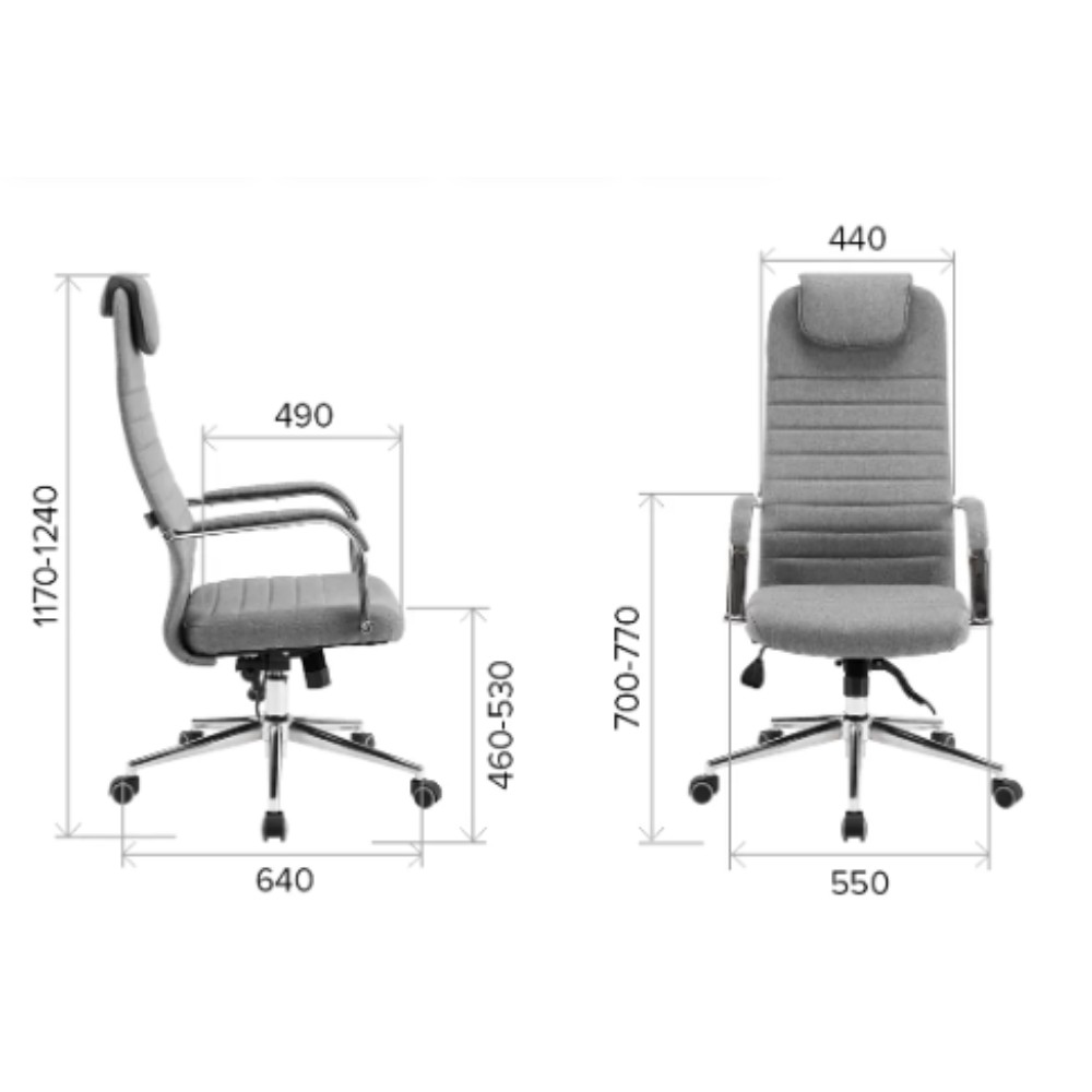 Компьютерное кресло EVERPROF EP-710, ткань, черный - 7