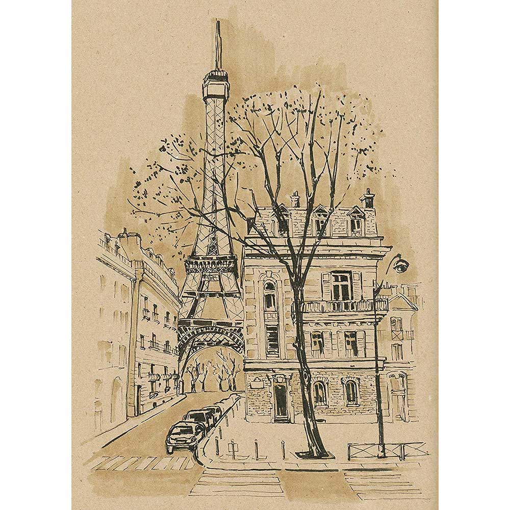 Бумага крафт для рисования "Clairefontaine", 1x10 м, рулон, белый - 4