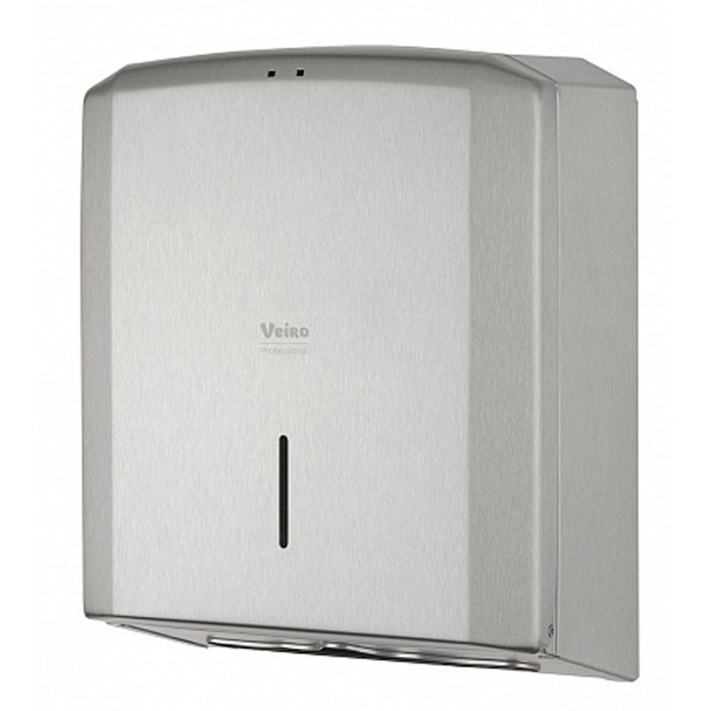 Диспенсер VEIRO Professional "PRIMA Steel" для полотенец листовых, металл