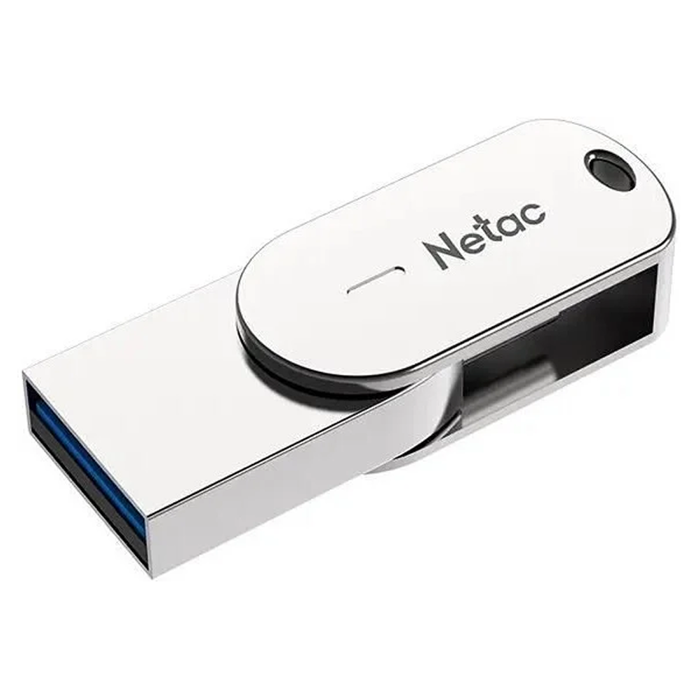 Карта памяти Netac USB Flash 3.2 + TypeC Dual, 32 Gb U785C, алюминиевый сплав - 4