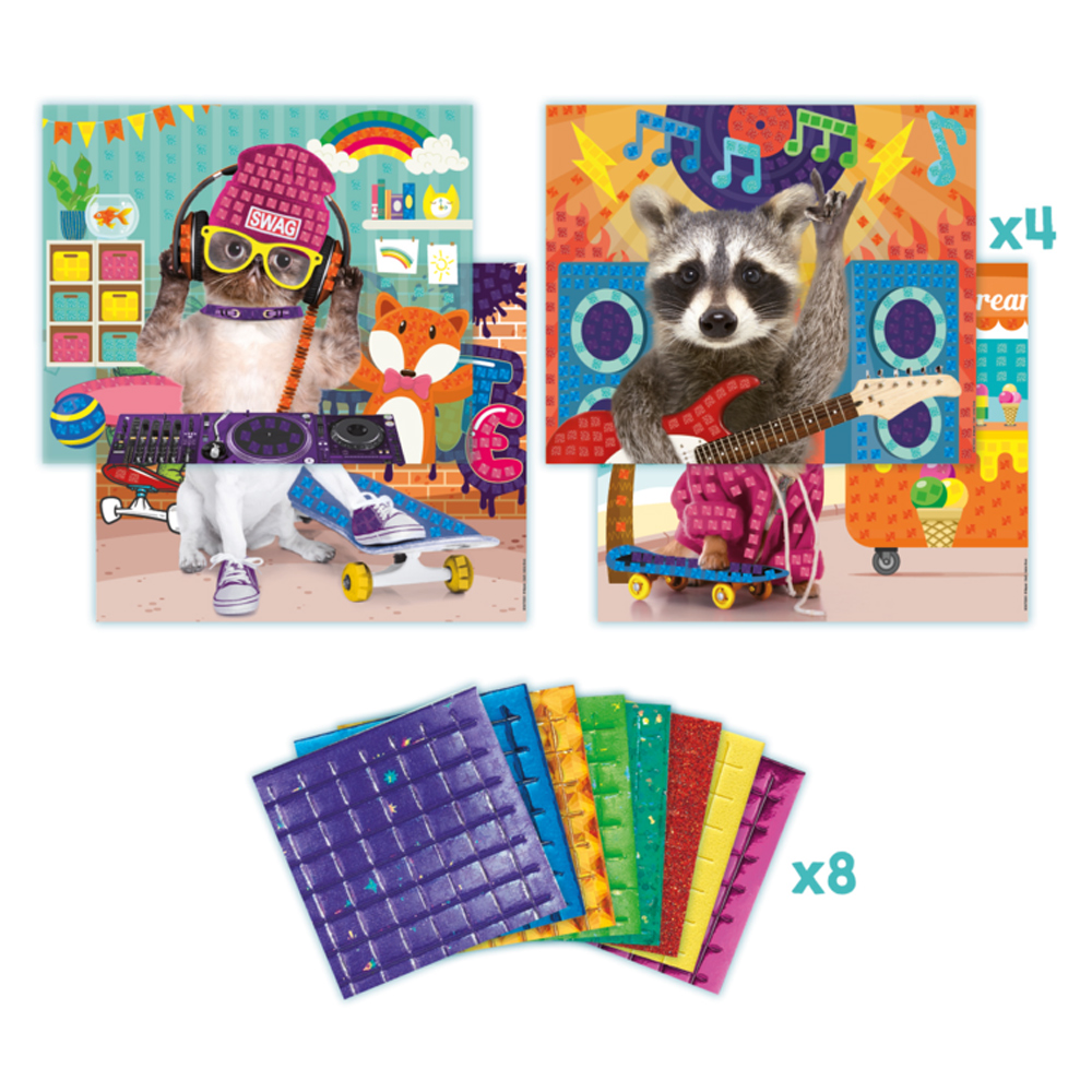 Набор для творчества Maped "Creative Cool Animals”, мозаика - 4