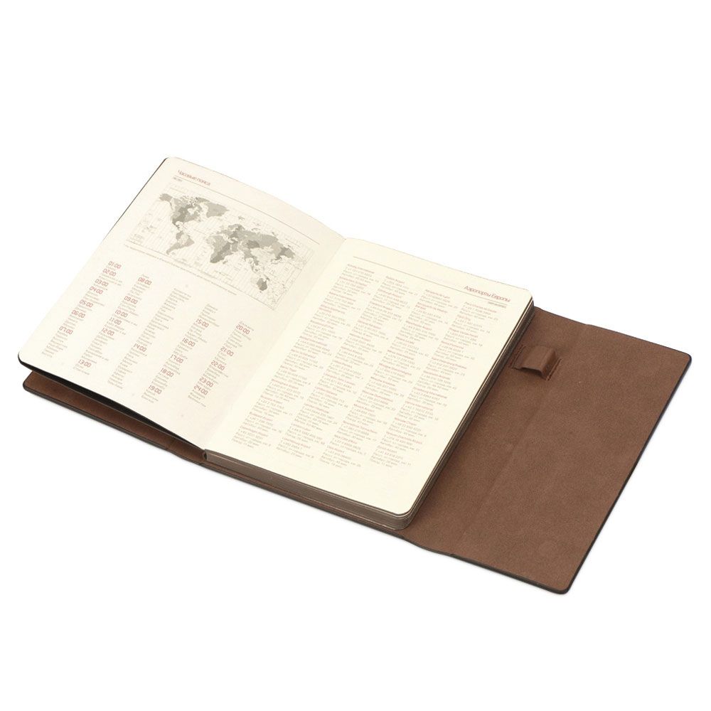 Ежедневник недатированный "Waltz", А5, 272 страницы, коричневый - 3