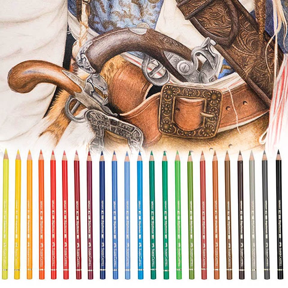 Карандаши цветные "Polychromos", 12 шт., в металлической упаковке