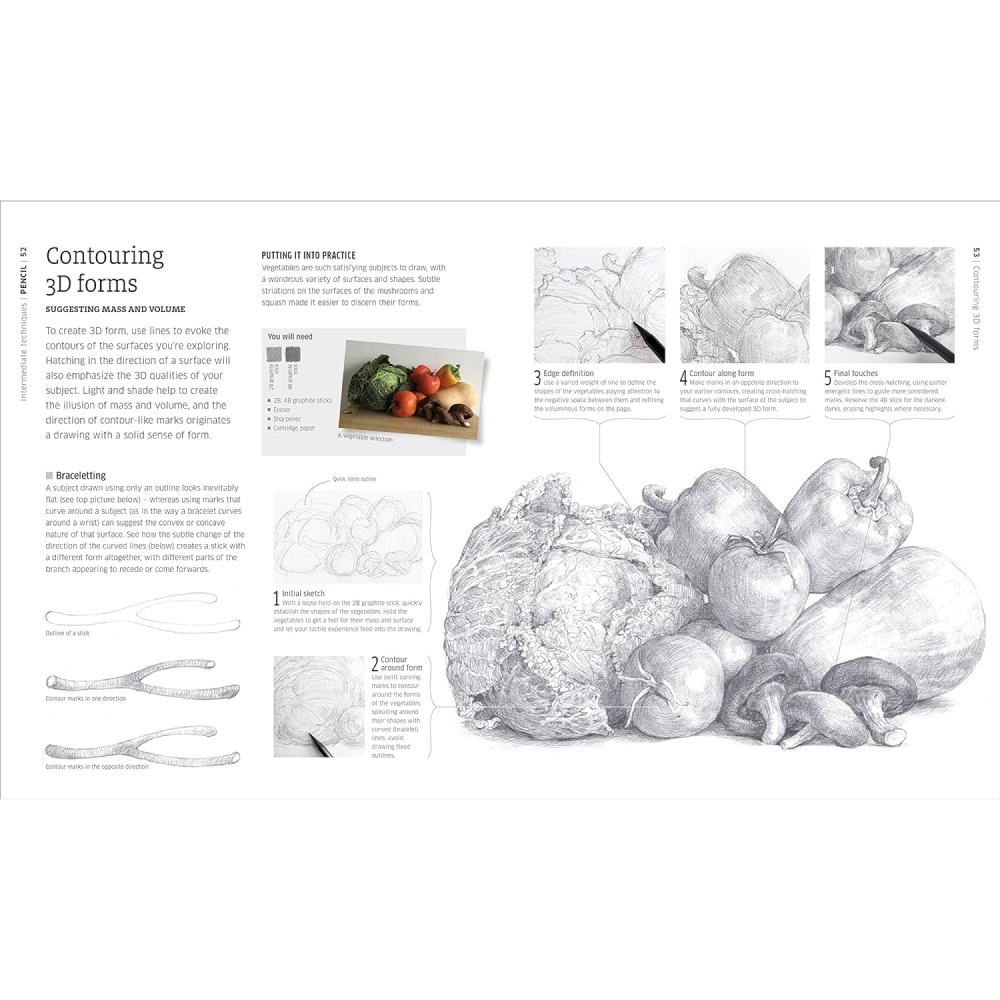 Книга на английском языке "Artists Drawing Techniques", DK - 4
