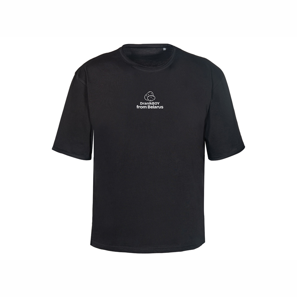 Футболка оверсайз «DranikBOY from Belarus» унисекс, черный, M-L