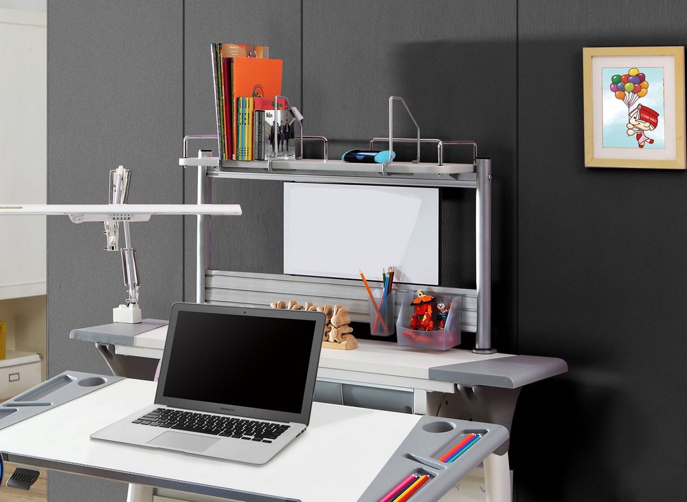 Полка Comf-Pro MINI SMART задняя, 840х620х240 мм, дуб белый, c доской белой - 4