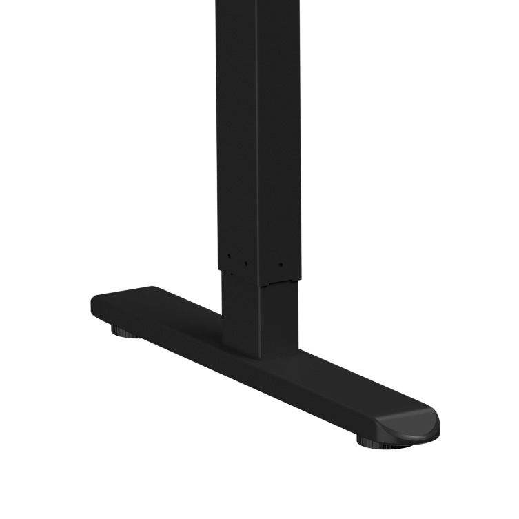 Стол с электроприводом WellDesk Basic 1300x675х18 черный/дуб канзас коричневый (9191456+9072451) - 5