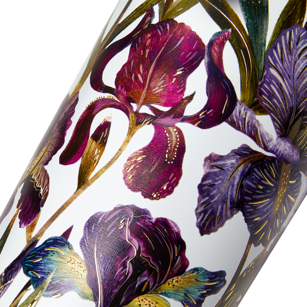 Кружка термическая "Flora. Ирисы", металл, пластик, 600 мл, белый - 3