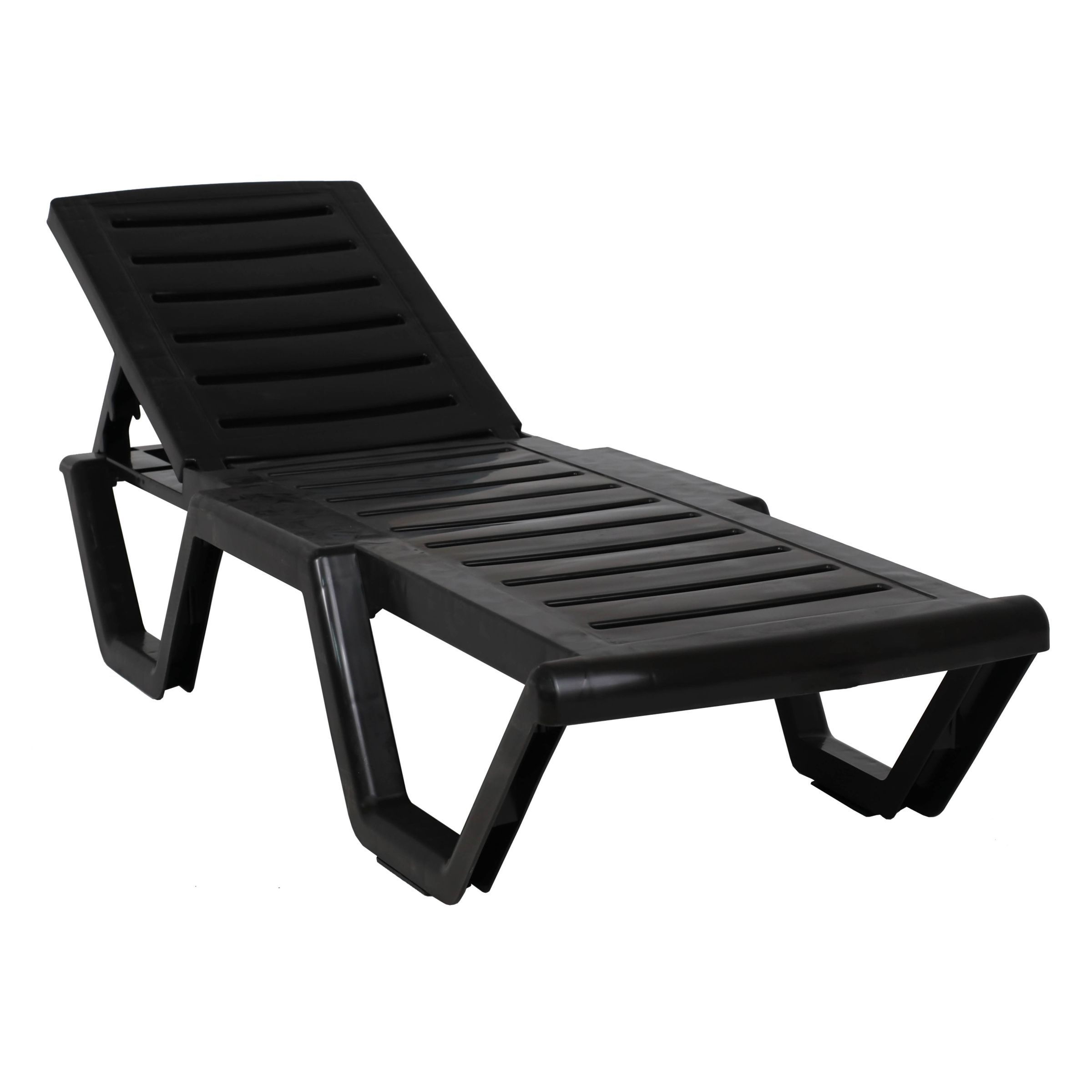 Шезлонг Атлант, пластик, шоколадный