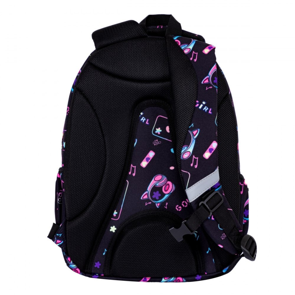 Рюкзак школьный "Head Girl Go!", черный, розовый - 3