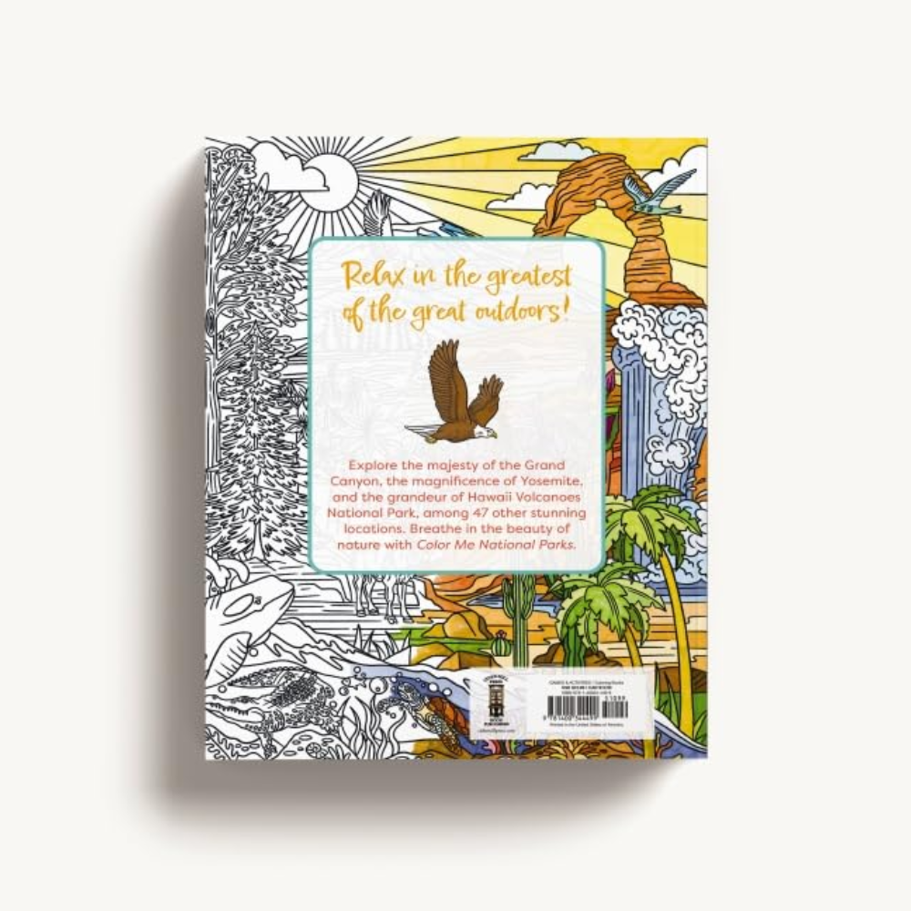Раскраска на английском языке "Color Me. National Parks. An Adventurous Coloring Book"