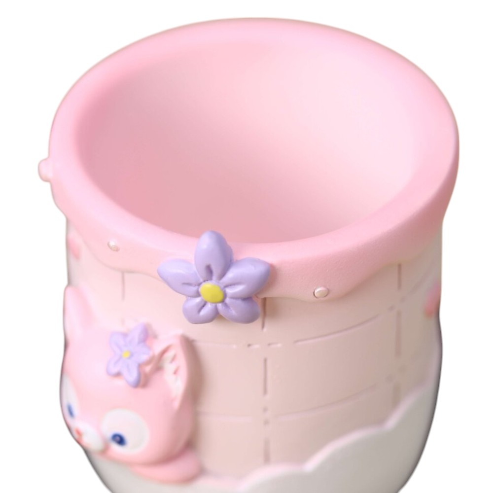 Подставка для канцелярских мелочей "Kitty", пластик, розовый - 3