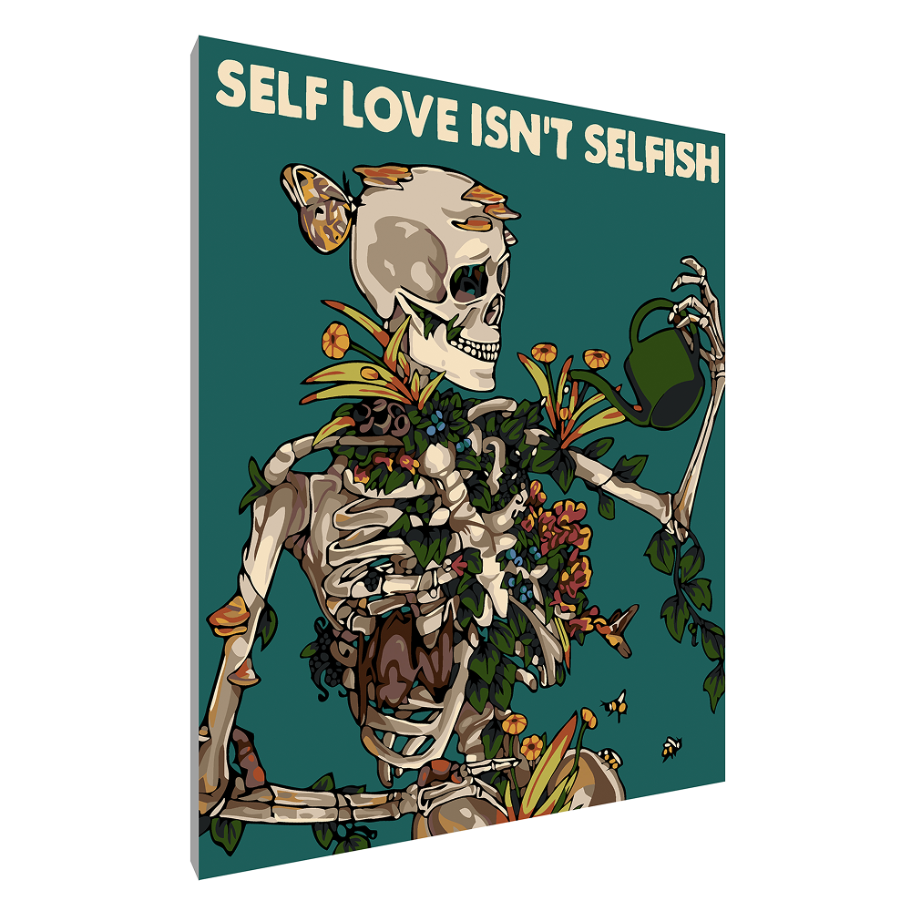 Картина по номерам "Скелет. Забота о себе"