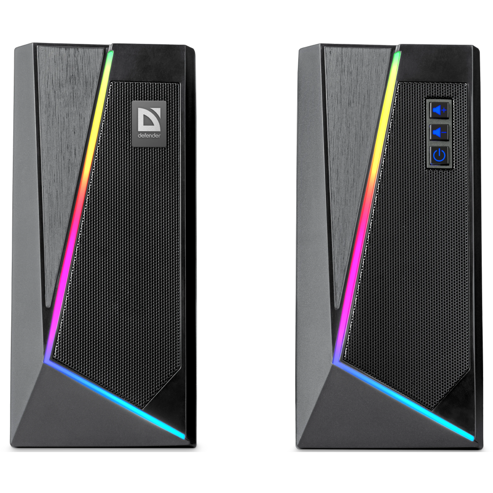 Акустическая система Defender Solar 3, 10 Вт, USB, черный