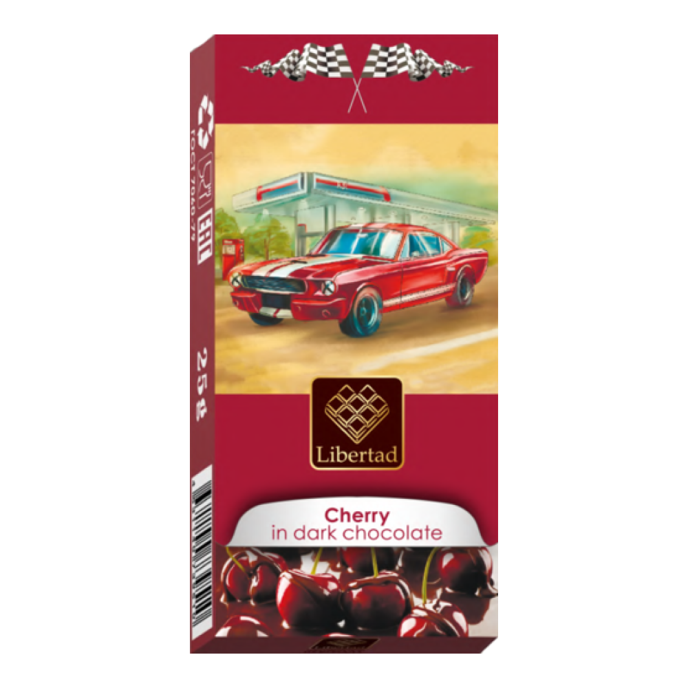 Драже "Libertad", 25 г, вишня в темном шоколаде