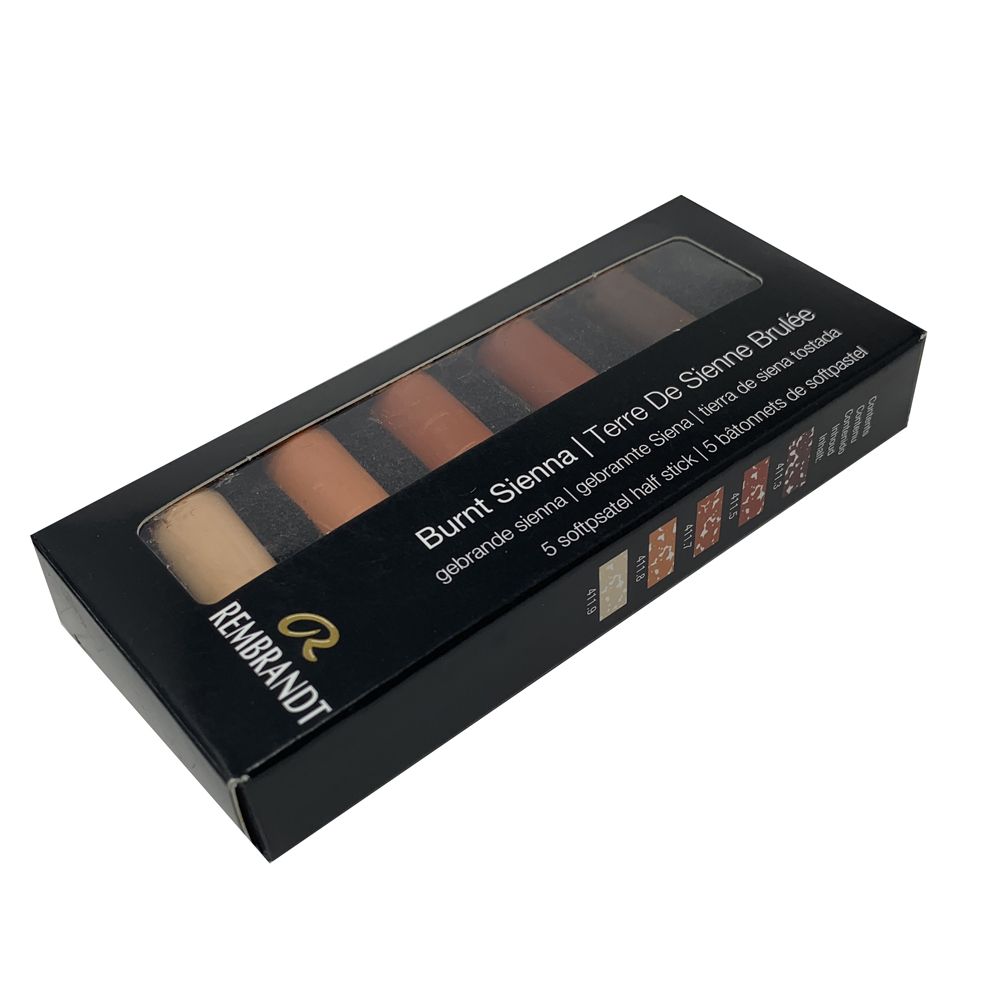 Набор мягкой пастели "Rembrandt Half Pastel", 5 цветов, сиены - 3