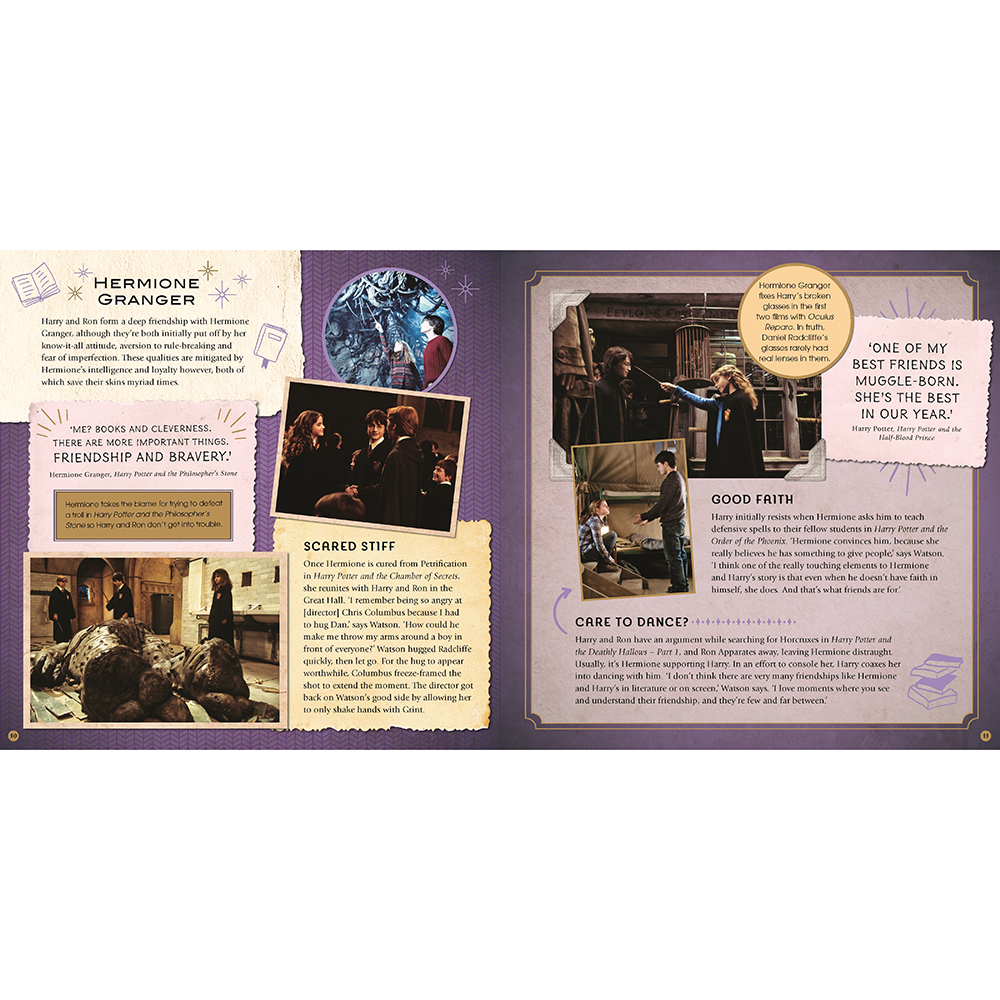 Книга на английском языке "Harry potter - friends & foes: a movie scrapbook",  Bros. Warner
