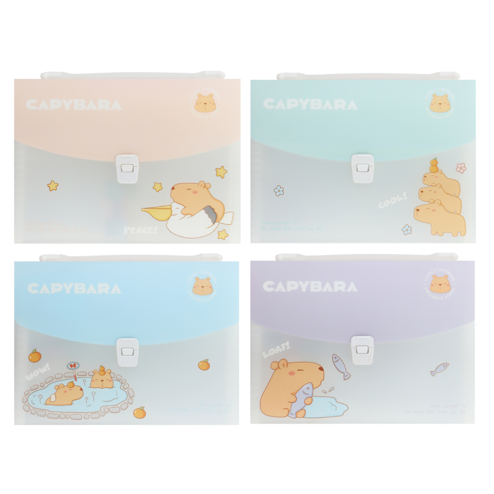 Папка-портфель "Capybara", ассорти
