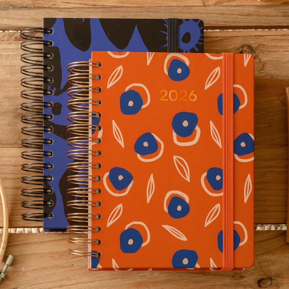 Ежедневник датированный "Flourish" 2026, A5, линейка, оранжевый - 7