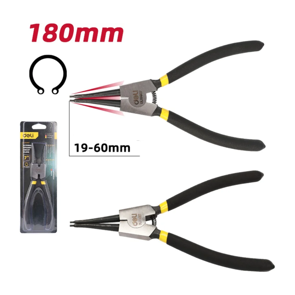 Съемник стопорных колец Deli YS EDL104107, прямой, 180 мм - 2