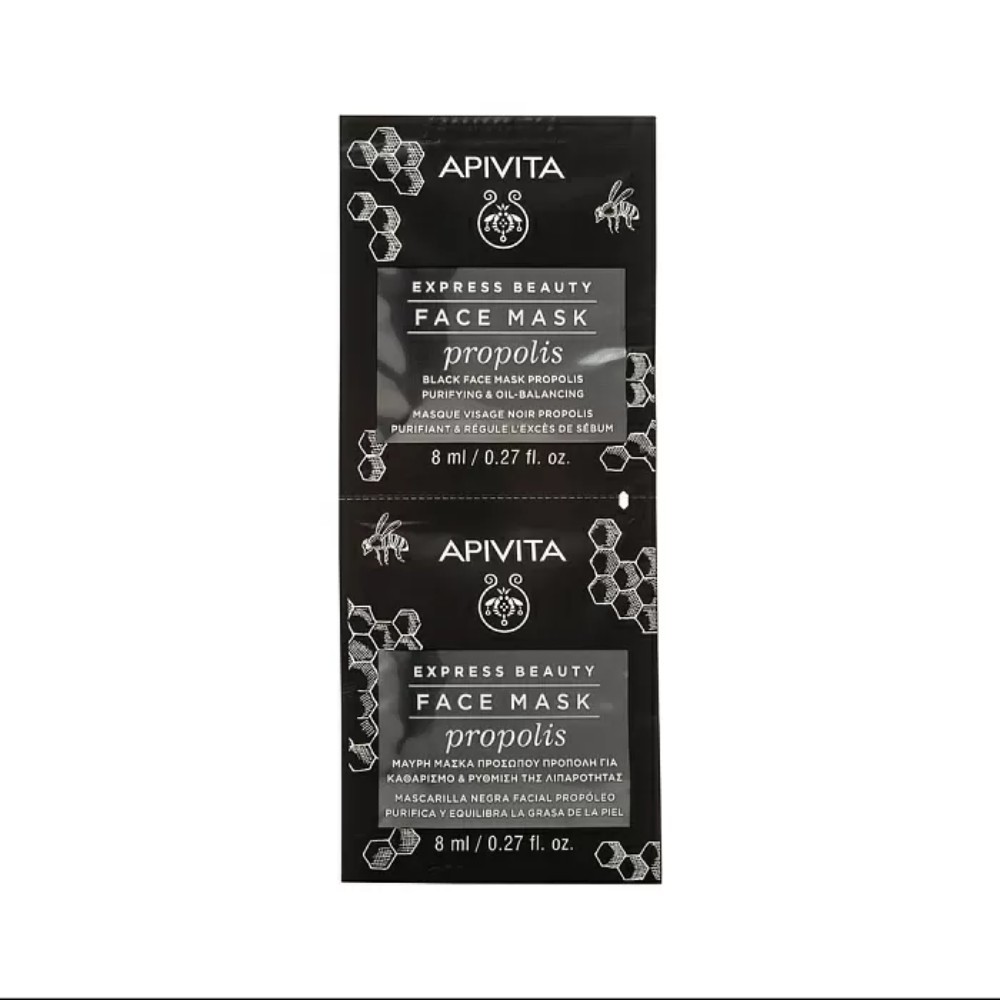 Маска для лица тканевая Apivita, с прополисом