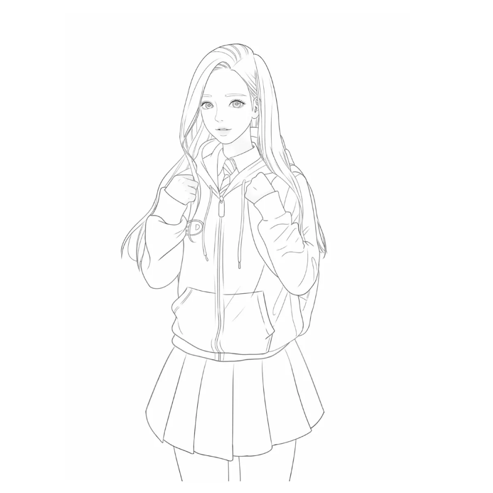 Раскраска "Истинная красота. Раскраска по вебтуну" - 9