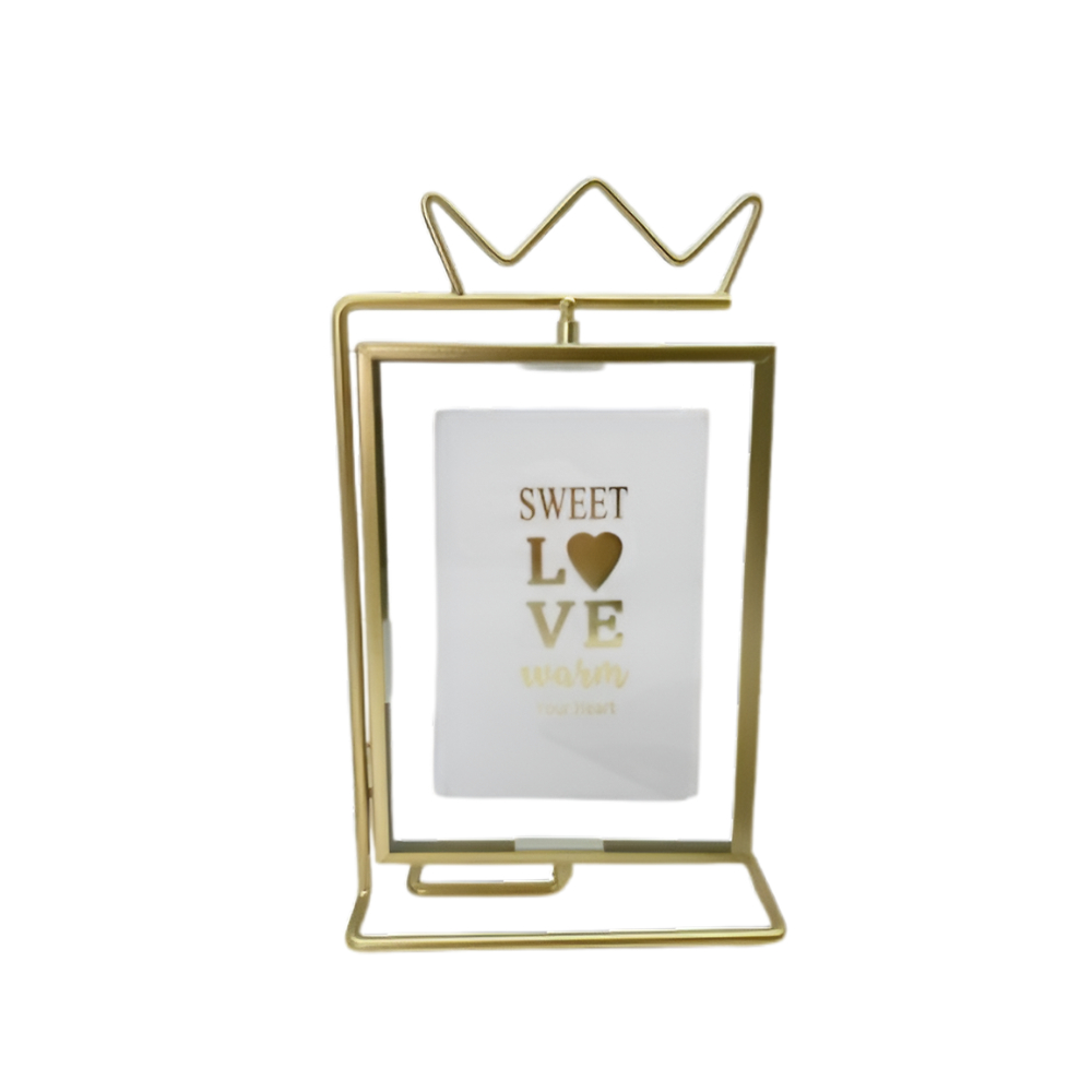 Фоторамка "Crown", 10x15 см, металл, золотой