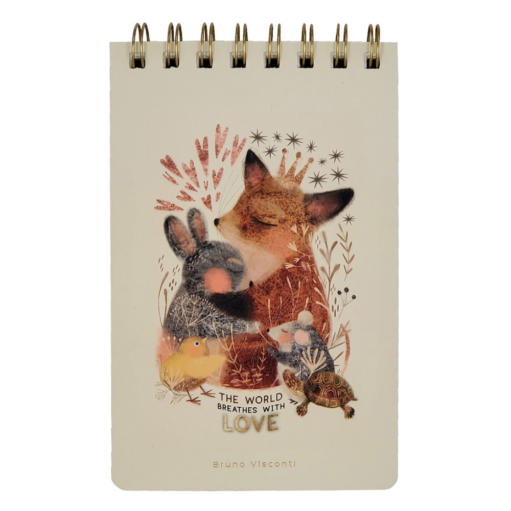 Блокнот "Cute Journal. Любовь, Как Она Есть", B6, 100 листов, линейка, бежевый
