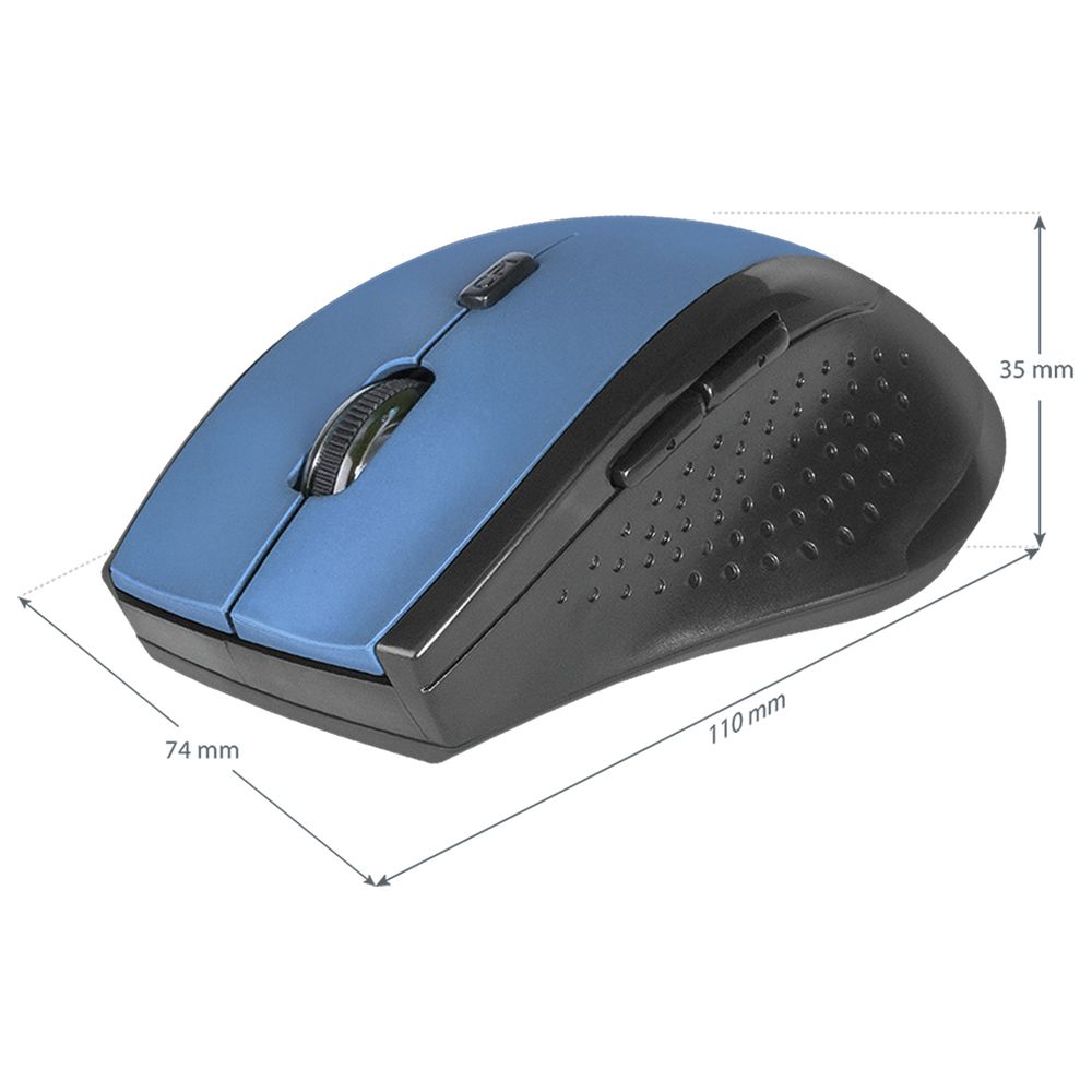 Мышь Defender "Accura MM-365", беспроводная, 800-1600 dpi, синий - 3