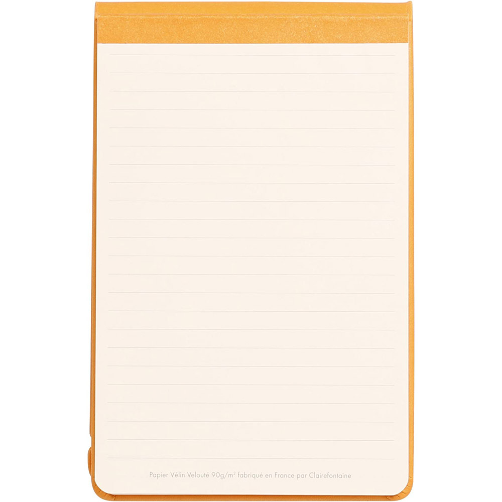 Блокнот "Rhodiarama Webnotepad" на резинке, A5, 96 листов, линейка, оранжевый
