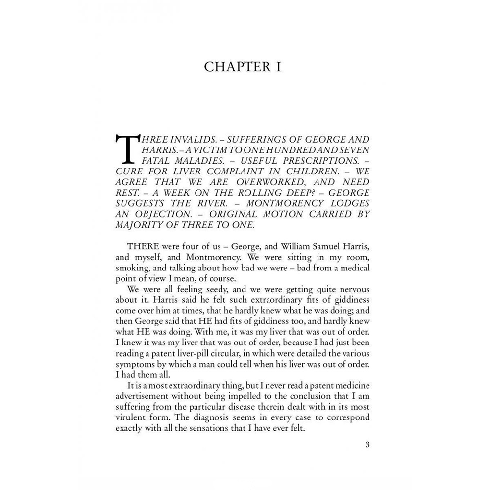 Книга на английском языке "Three Men in a Boat (To Say Nothing of the Dog).Трое в лодке, не считая собаки", Джером Клапка - 3