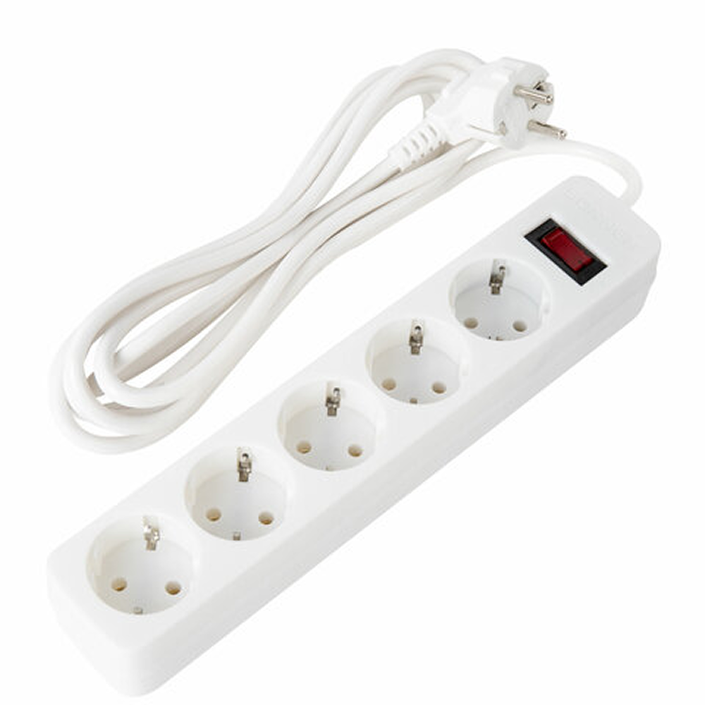 Сетевой фильтр Sonnen SPW-305, 3 м, 5 розеток, белый