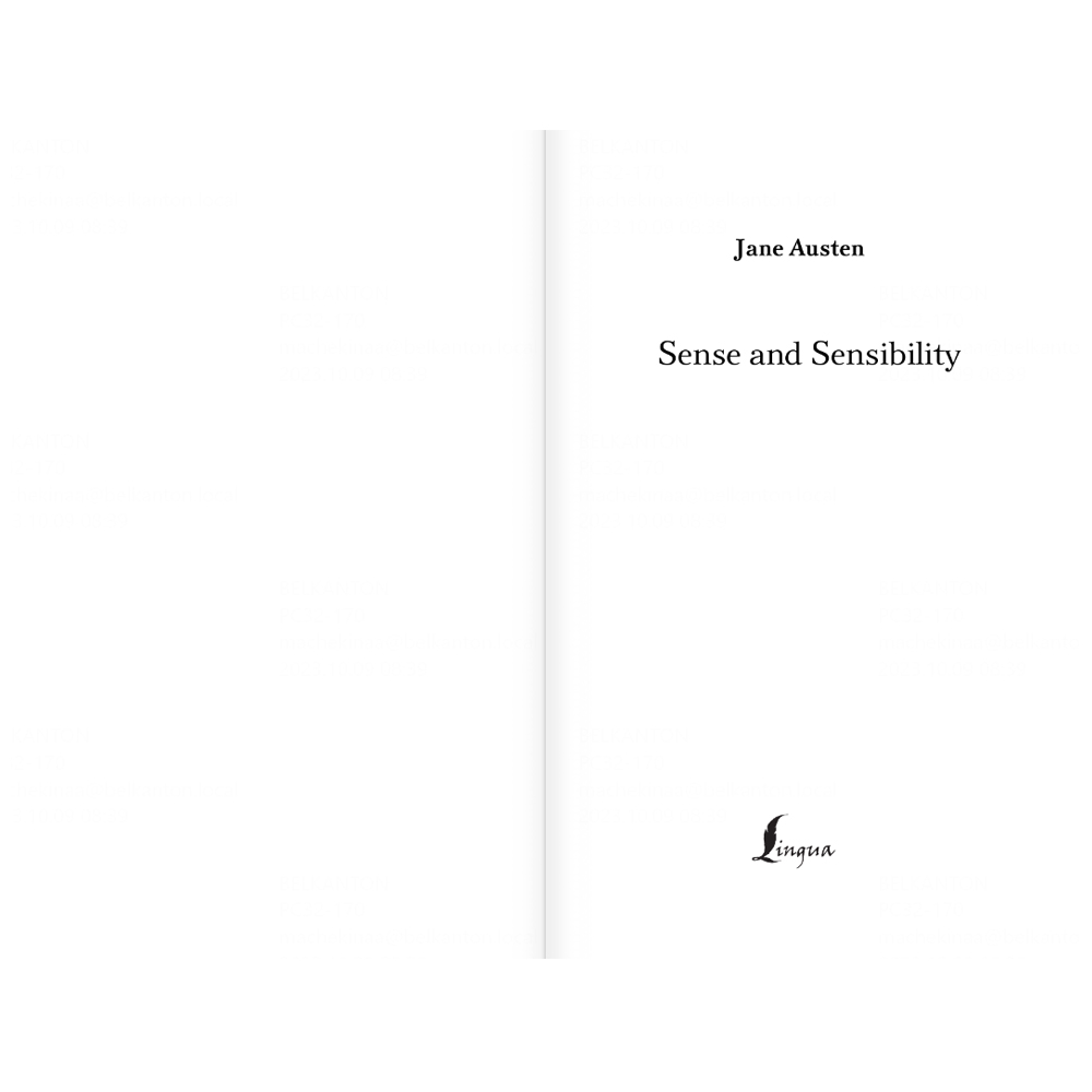 Книга на английском языке "Sense and Sensibility", Остин Дж.  - 4