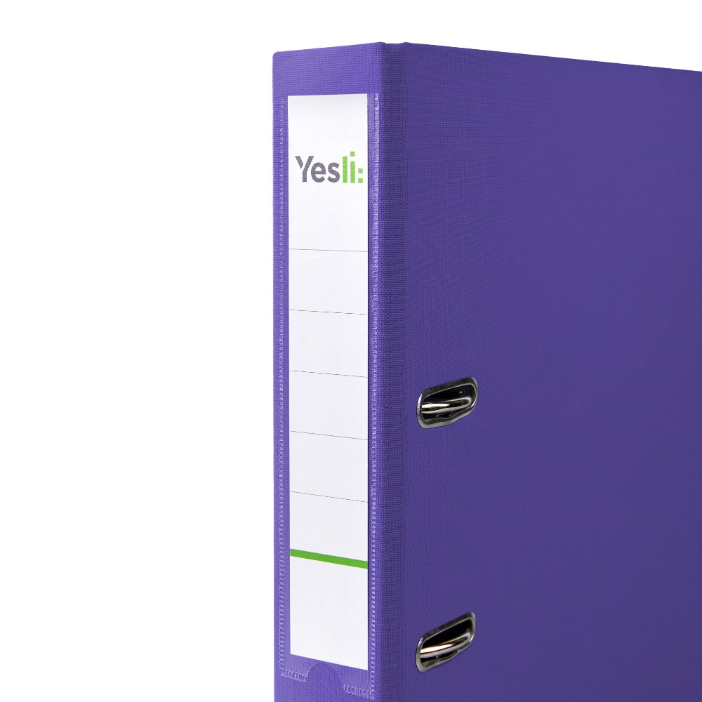 Папка-регистратор "Yesli:", А4, 50 мм, ПВХ, фиолетовый
