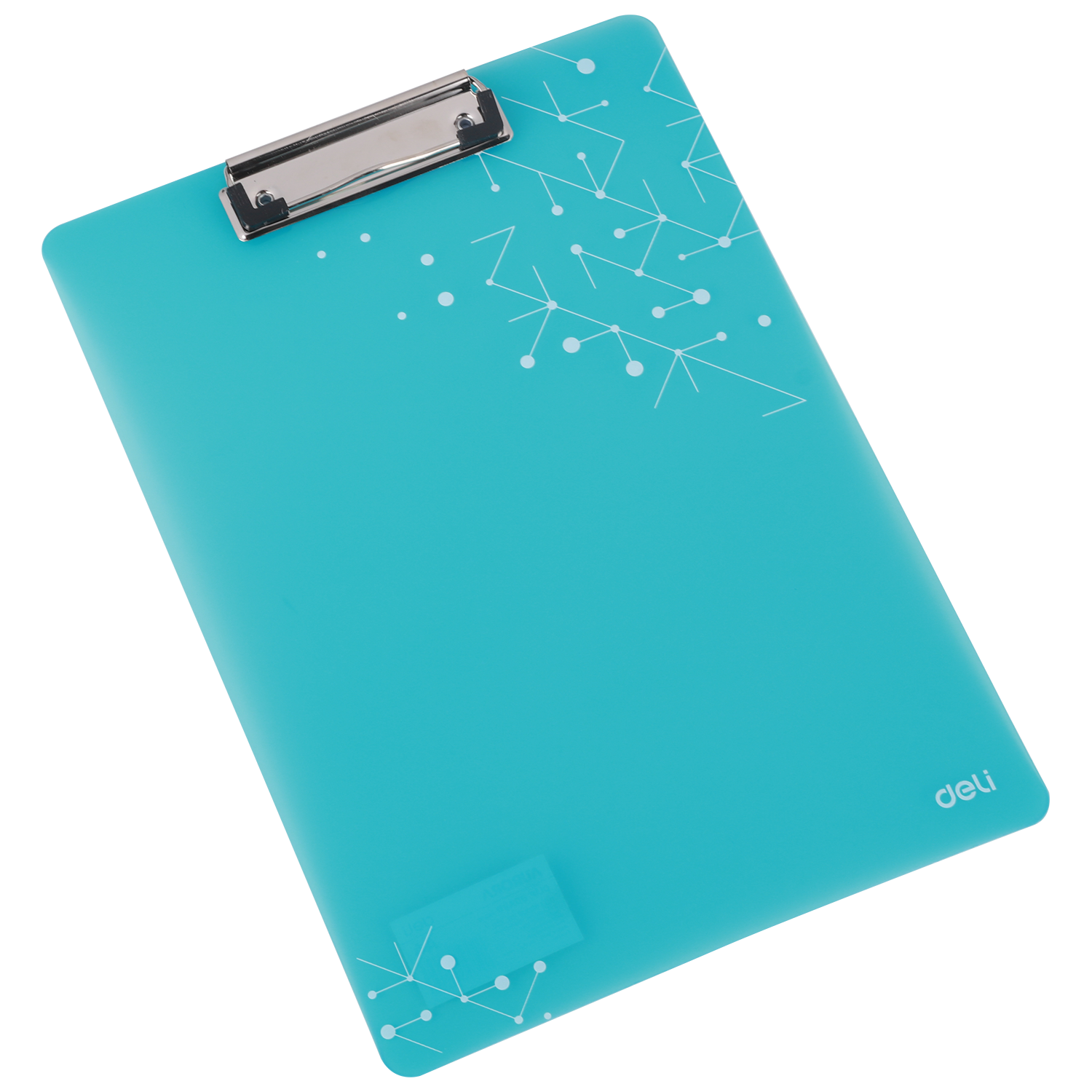 Планшет с зажим Deli "Aurora", А4, пластик, голубой