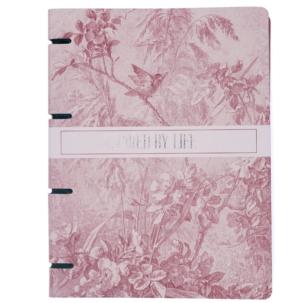 Тетрадь "Floreale. Cedar Rose", А4, 120 листов, клетка, на кольцах, розовый