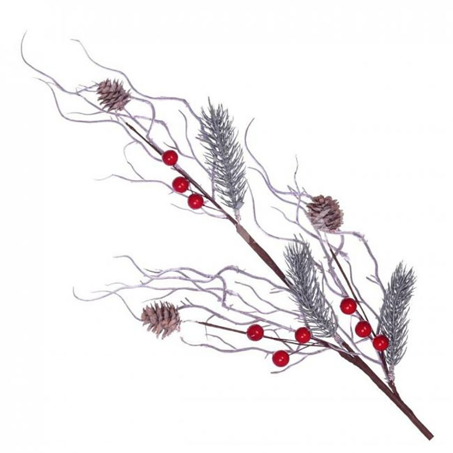 Украшение новогоднее "Ветка", разноцветный