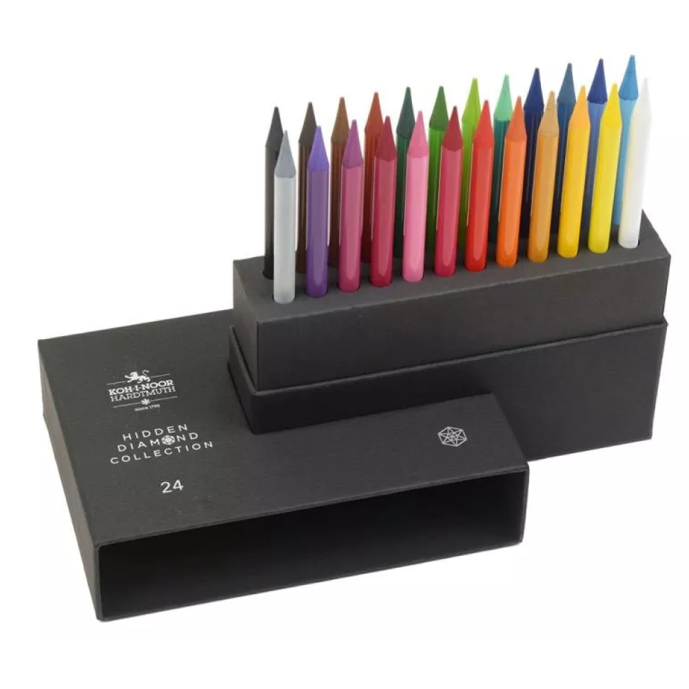 Карандаши цветные "Koh-i-noor Hidden Diamond", 24 цвета - 3